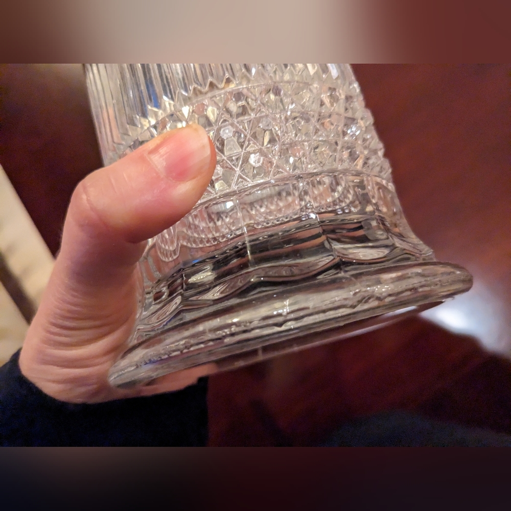 A vintage, antique, early glass straw container, without a lid - Picture 7 of 8